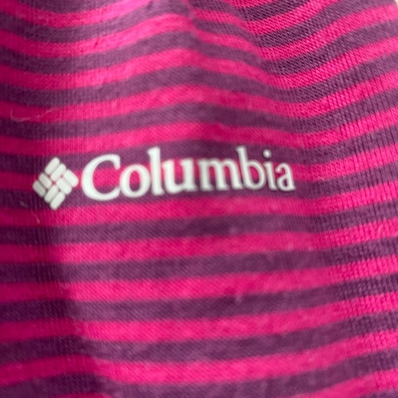 Columbia Pink and Purple Striped Pullover Small - Picture 2 of 5